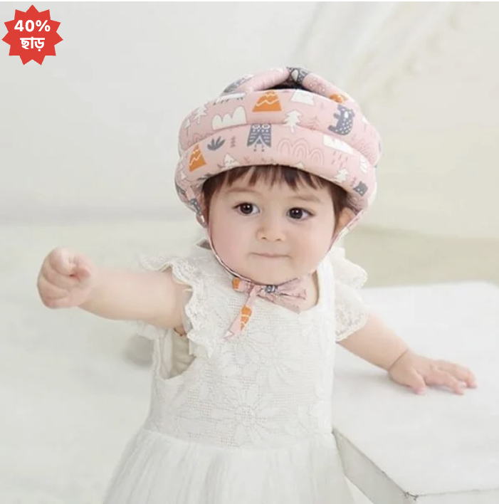 Baby Head Protector Safety Helmet – Adjustable, Lightweight & Breathable (6–24 Months)